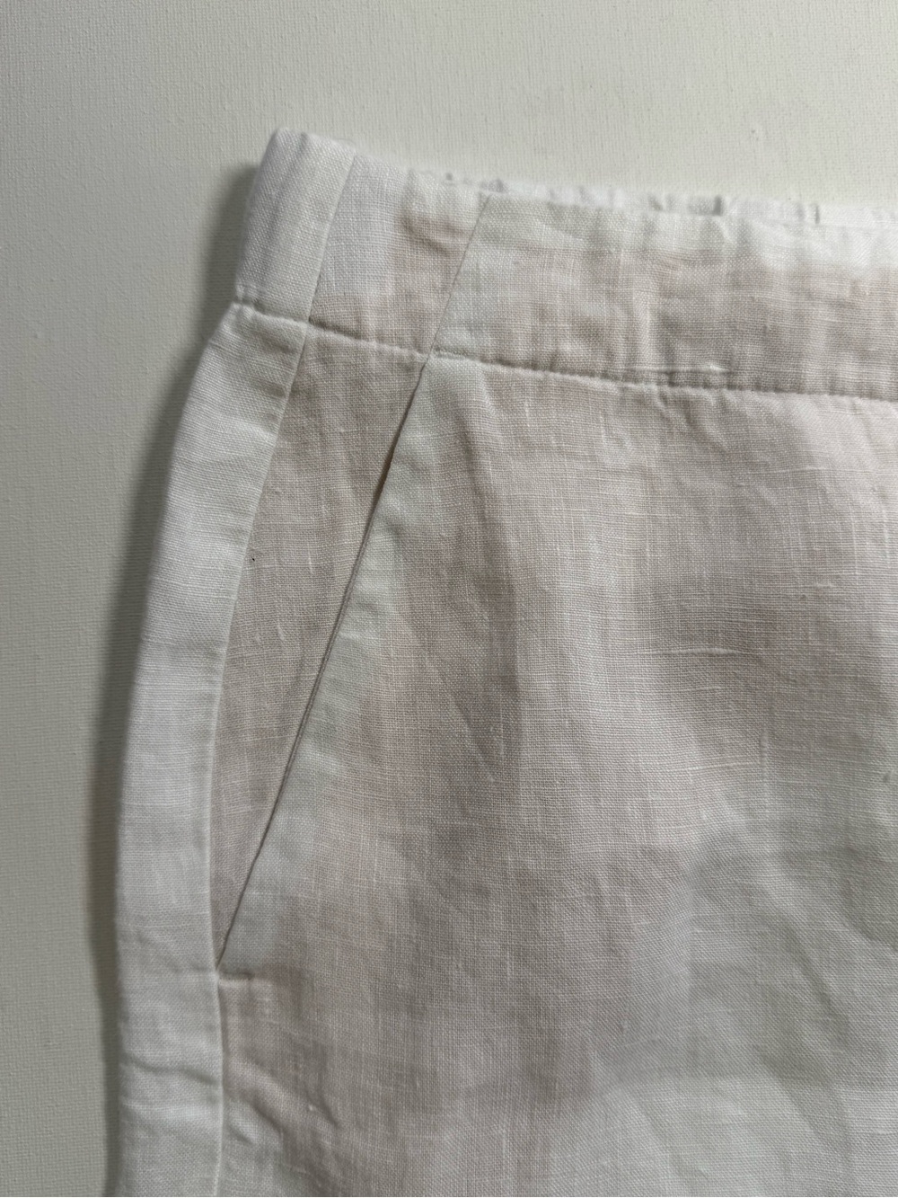 J. Jill Love Linen White Wide Leg Cropped Pants XL Boho Coastal - Picture 12 of 15